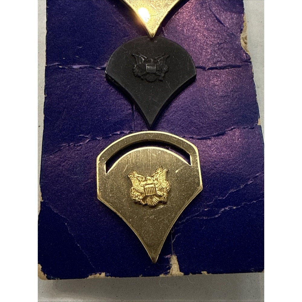 MILITARY INSIGNIA PIN ON RANK SET OF 3 - Picture 3 of 4